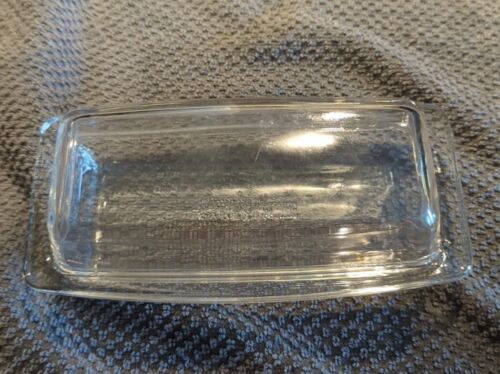 New ListingPyrex clear glass butter dish