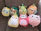 Squishmallow Lot  Of 7 Fruit & Vegetable Collection,  NWT, 8