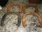 4 Vintage Diamond Double Ringer   metal   horseshoes pitching horse shoes bin MB