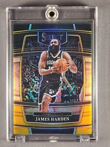 2021-22 Panini Select #47 James Harden True 1/1 Black Gold Prizm One of One