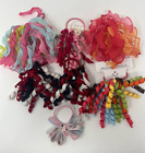 Gymboree Girls Hair Accessories Lot 7 Curly Ribbon Ponytail Holders