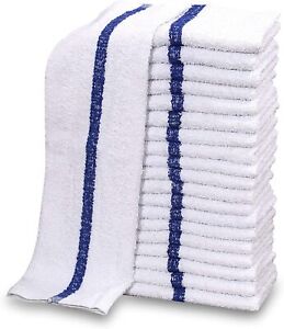 Kitchen Bar Mop Towels Set 16x19 Inch Cotton Blend Bulk Pack Restaurant Towel