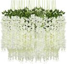 Artificial Wisteria Vine Garland Fake Flower Plants Garden Wedding Hanging Decor