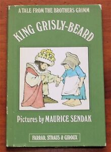 KING GRISLY-BEARD Signed Inscribed by Maurice Sendak 1st Edition 1971 HC Jacket