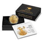 2021 W American Gold Eagle Type 2 Burnished 1 oz $50 in OGP