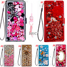 Girly Phone Case Sparkly Bling Diamonds Stand Wallet Pouch Leather Women Cover