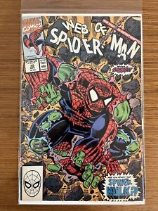 Web of Spider-Man #70 1st app Spider-Hulk Peter Parker Gamma 1990 Marvel