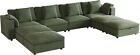 Oversized Modular Sectional Sofa L-Shaped Sofa Convertible Velvet Couch Sofa Bed