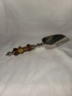 Silver Ice Scoop With Stones On Handle. Heavy.