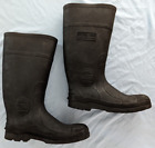 Men's Industrial Rubber Safety Boots Steel Toe Slip Resistant Waterproof USA 7