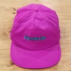 Vintage Reebok Pump Hat Cap Snapback Nylon Neon Purple 90s One Size Lightweight