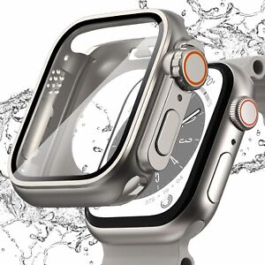 For Apple Watch 9 8 7 6 5 4 SE Full Screen Protector Waterproof Case 40/45/44mm