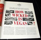 LAS VEGAS 1961 HOW WICKED IS IT? PICTORIAL GAMBLING NEVADA'S MOST GLITTERING