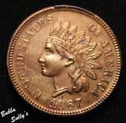 1867 Indian Head Cent UNC Details Cleaned/Enhanced Surface SEE DESCRIPTION