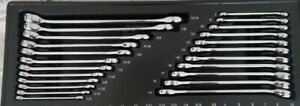 NEW CRAFTSMAN 23pc FULL POLISHED SAE & MM 12pt Combination Wrench set