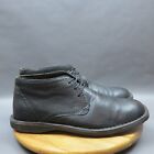 John Varvatos Chukka Boots Size 9.5 Black Leather Lace Up Casual Dress Shoes