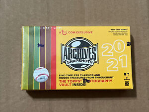 2021 Topps Archives Snapshots Hobby box online exclusive