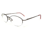 Technolite Eyeglasses Frames TL 520 LI Gray Light Gunmetal Half Rim 49-18-135