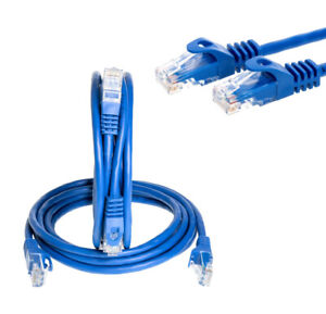 CAT6e/CAT6 Ethernet LAN Network RJ45 Patch Cable Blue 1.5FT- 20FT Multipack LOT