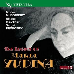 MARIA YUDINA paino Legacy Vol.13 Musorgsky, Medtner, Prokofiev CD NEW SEALED