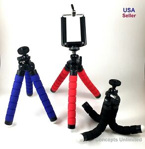 Tripod Stand Flexible Adjustable Mount Mini Octopus Holder - GoPro Camera iPhone