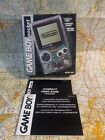 Gameboy Pocket Clear Console Box And Instruction Booklet, Consumer Info Only