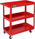 3 Tier Rolling Tool Cart with Wheels 330 LBS Capacity Utility Cart Tool Storage