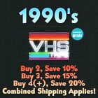 Vintage 1990's VHS Tapes Massive Lot - YOU Pick!