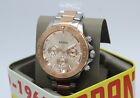 NEW AUTHENTIC FOSSIL BANNON SILVER ROSE GOLD CHRONOGRAPH BQ2586 MEN'S WATCH