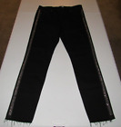 Loft Women's Modern Skinny Black Sequins Denim Jeans Size 8/29 Waist 30