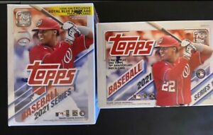 2021 Topps Series 1 Baseball Retail Blaster Box Relic Sealed Lot Of 2