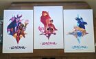 New Listing3 Disney Lorcana TCG Posters Mickey Aladdin Simba Maleficent Aurora D23 13x19