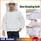 Bee Keeping Suit Jacket Veil Pull Protective Coat Over Beekeeping Hat Tops Smock