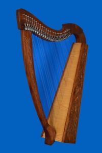 27 String Boru & Trinity Irish Harp, Celtic Irish Lever Harp, Folk Harp
