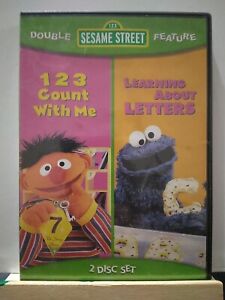 Sesame Street: 123 Count With Me/Learning About Letters (DVD, 1999, 2004) 2 Disc