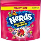 Nerds Gummy Clusters Candy, Rainbow, Resealable 18.5 Ounce Big Bag
