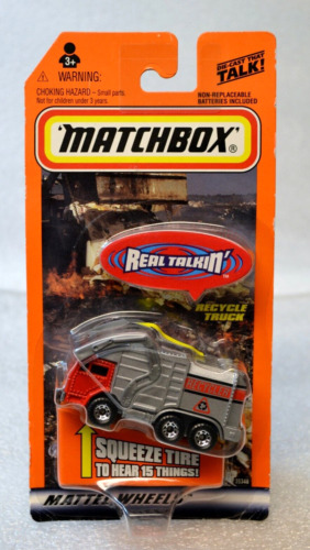 1998 Matchbox Real Talkin' Waste Hauler Recycle Truck