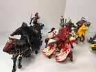 Papo Knights Lot of 7 Knights W/ Horses + 1 Knight w/ Catapult