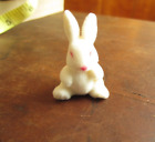 New ListingFuzzy Bunny Pencil Topper Tiny Flocked White Rabbit Figurine Miniature Tchotchke