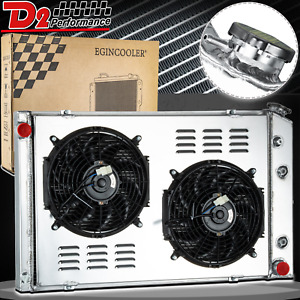 CU716 4 Row Radiator Shroud Fan For 73-87 Chevy GMC C/K C10 C20 30 K10 20 C2500