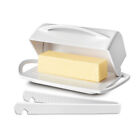 Better Dish Flip-top Butter Dish and Toaster Tongs fits 8 Ounce Block of Butter