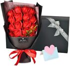 18 Pcs Eternal Rose Soap Flower Bouquet Monther's Day Gift for Girlfriend Wife