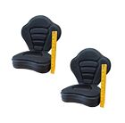 CRO- 2 Pack- Ultimate Padded Kayak Seat 4” Thick Cushion for Max Comfort+Storage