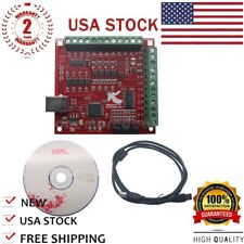 CNC USB MACH3 100Khz Breakout Board 4Axis Interface Driver Motion Controller #US