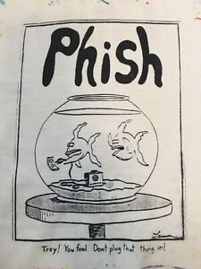 🔥Vintage Phish T Shirt XL - Two Sided - Gary Larson Art - Extremely Rare !!🔥