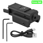 Green/Red Laser Sight Flashlight 20mm Rechargeable For Glock 19 Taurus G2C G3C