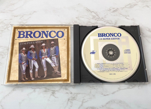 Bronco 15 Super Exitos CD ORIGINAL 1985 Ariola 3261-2-RL Jose Guadalupe Esparza
