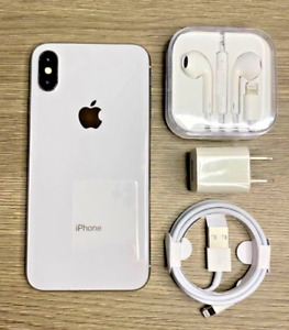 Apple iPhone X - 64GB - Silver (Unlocked) A1865 (CDMA + GSM) - Good