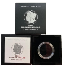 2021 O Morgan Silver Dollar US Mint box with authentic mint capsule, no coin