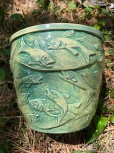 1958 McCoy Cope Design Fish Jardiniere -- Extremely Hard to Find!